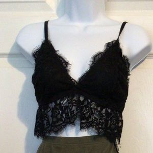 Forever 21 black lace bralet New! W tags